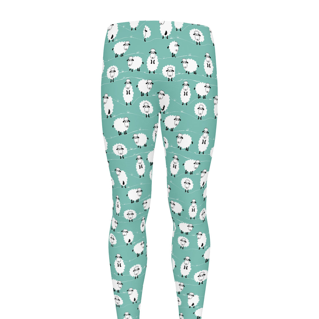 Little Sheep Pattern Print Men's leggings