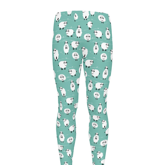 Little Sheep Pattern Print Men's leggings