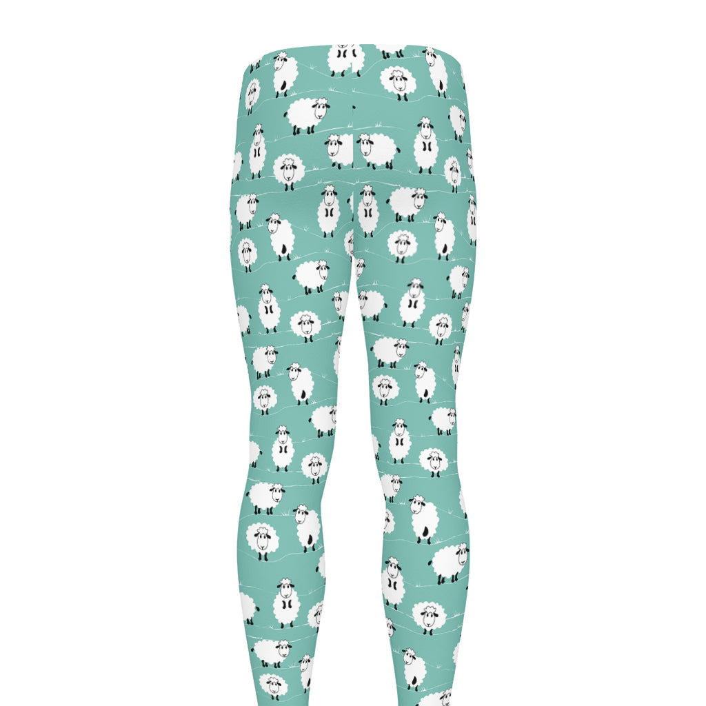 Little Sheep Pattern Print Men's leggings