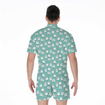 Little Sheep Pattern Print Men's Rompers