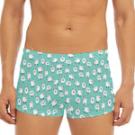 Little Sheep Pattern Print Men's Short Boxer Briefs
