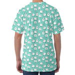 Little Sheep Pattern Print Men's Velvet T-Shirt