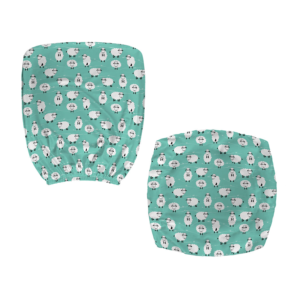 Little Sheep Pattern Print Office Chair Cover