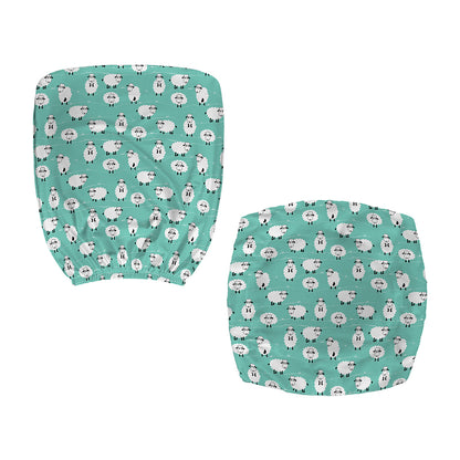 Little Sheep Pattern Print Office Chair Cover