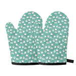 Little Sheep Pattern Print Oven Mitts
