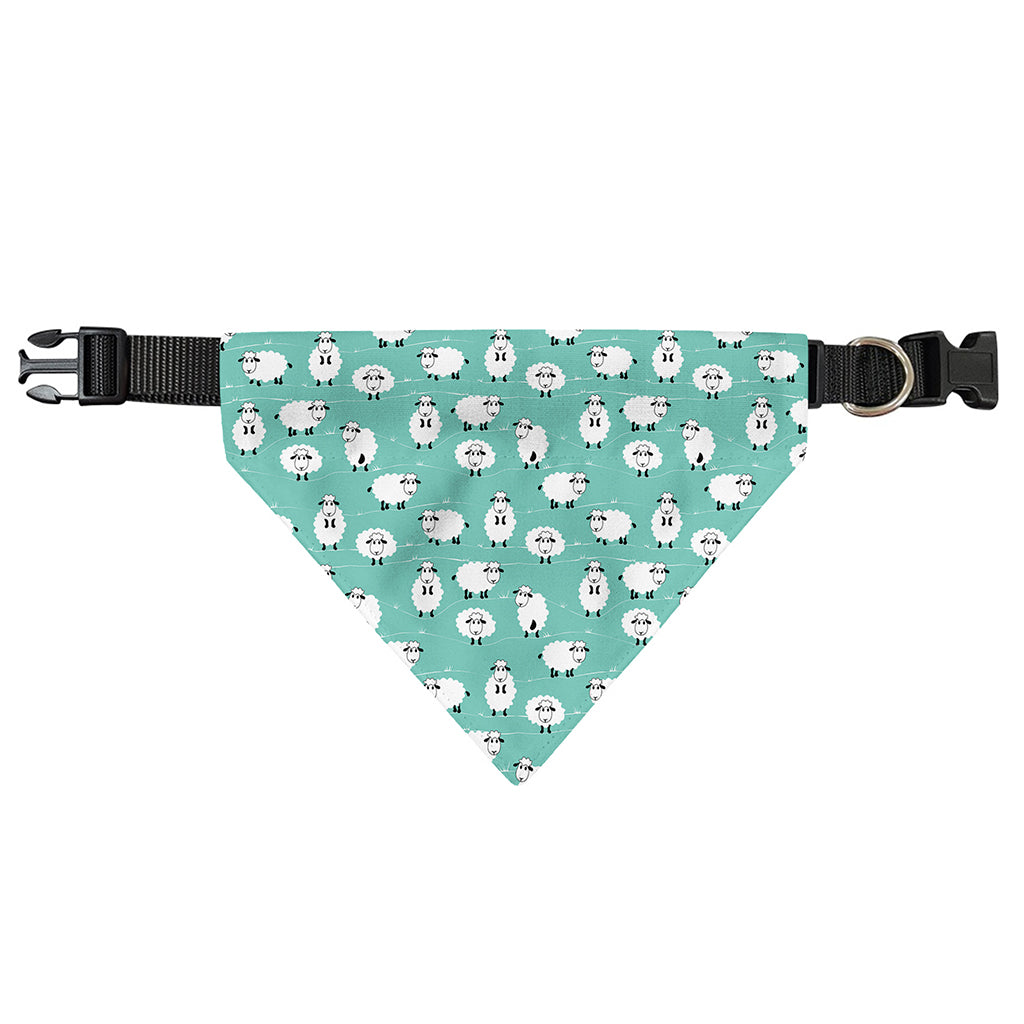 Little Sheep Pattern Print Over The Collar Dog Bandana