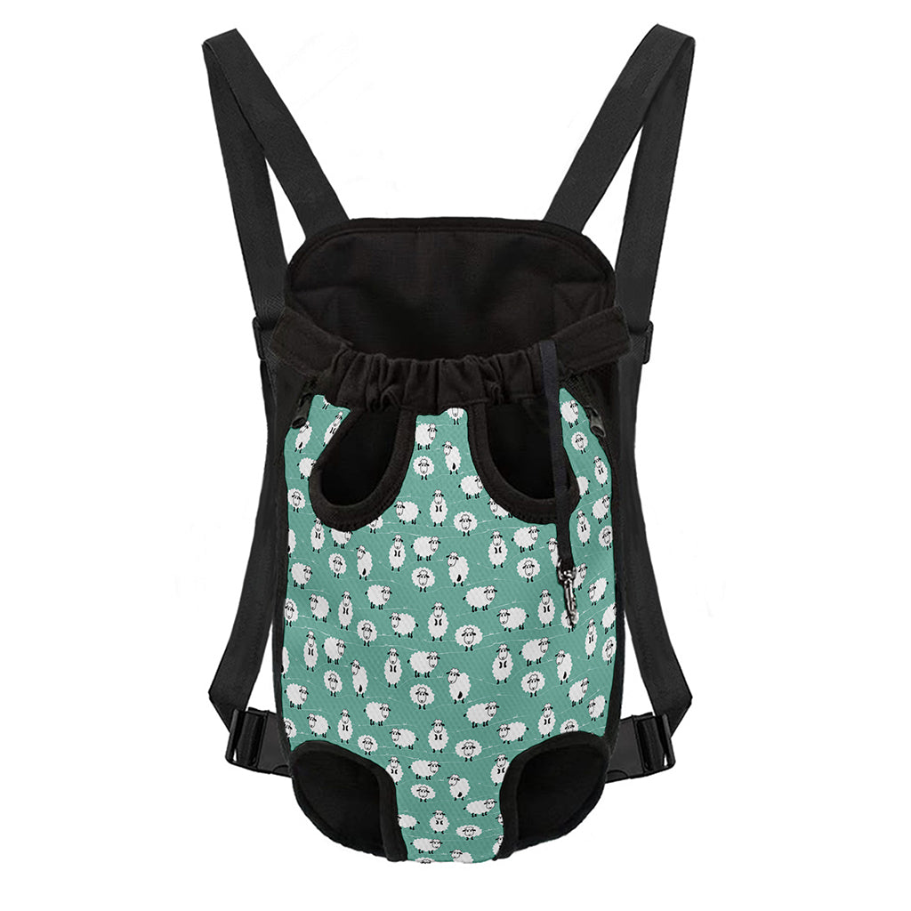 Little Sheep Pattern Print Pet Carrier Backpack