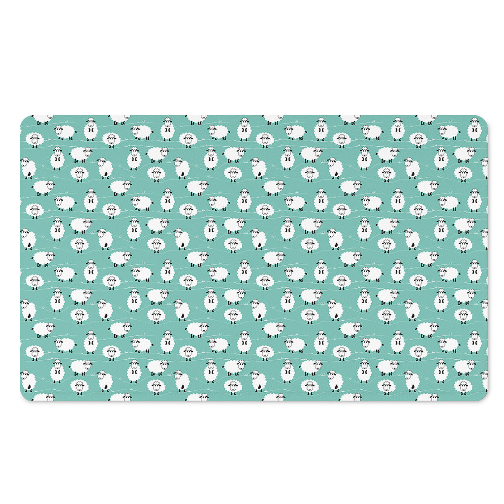 Little Sheep Pattern Print Polyester Doormat