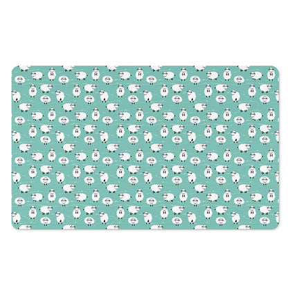 Little Sheep Pattern Print Polyester Doormat