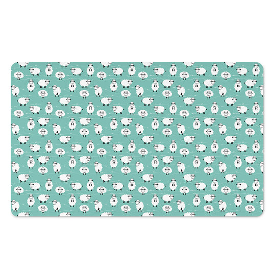 Little Sheep Pattern Print Polyester Doormat