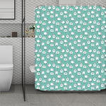 Little Sheep Pattern Print Polyester Shower Curtain
