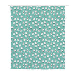 Little Sheep Pattern Print Polyester Shower Curtain