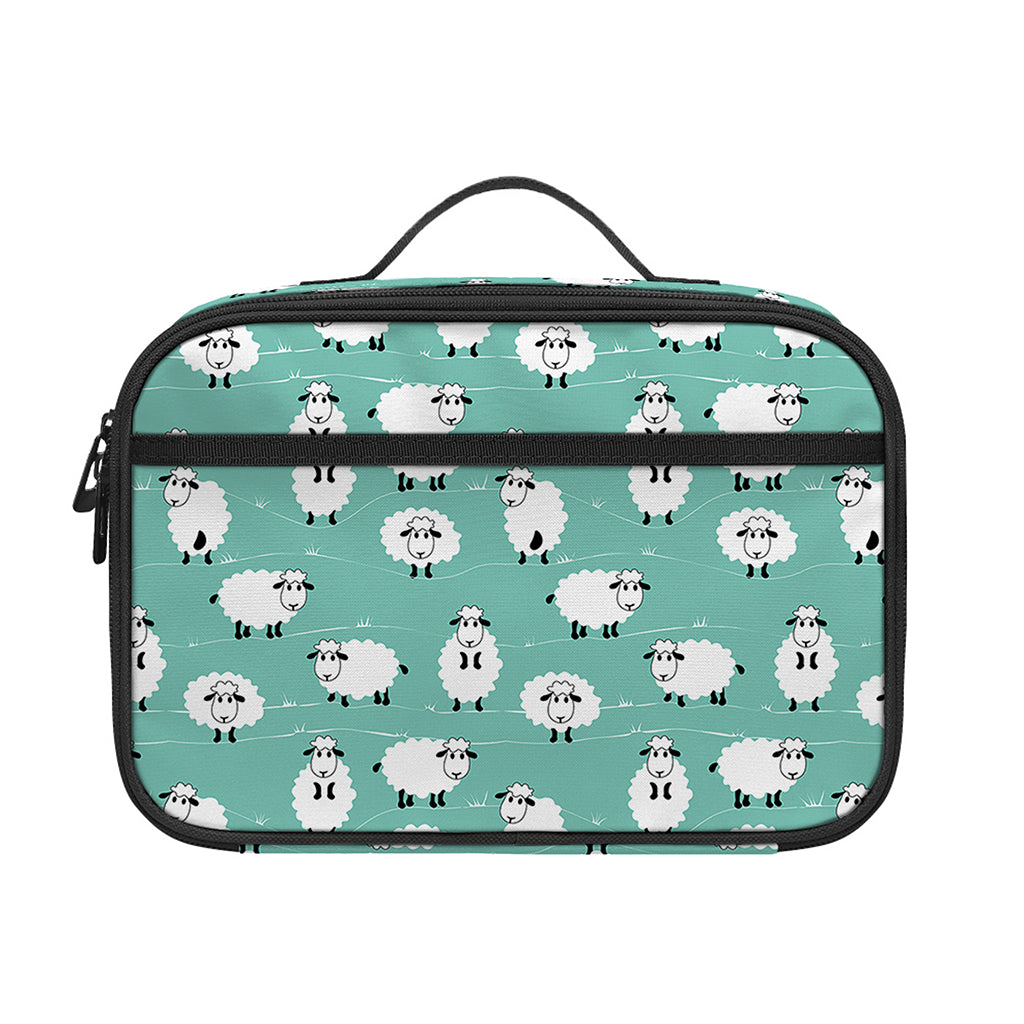 Little Sheep Pattern Print Portable Lunch Bag