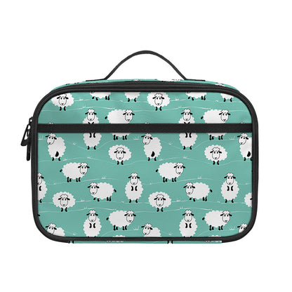 Little Sheep Pattern Print Portable Lunch Bag