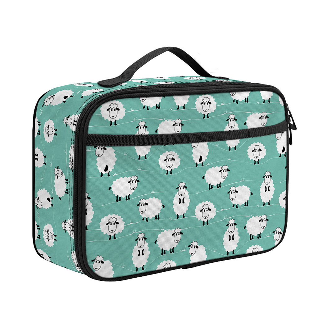 Little Sheep Pattern Print Portable Lunch Bag