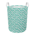 Little Sheep Pattern Print Round Laundry Basket