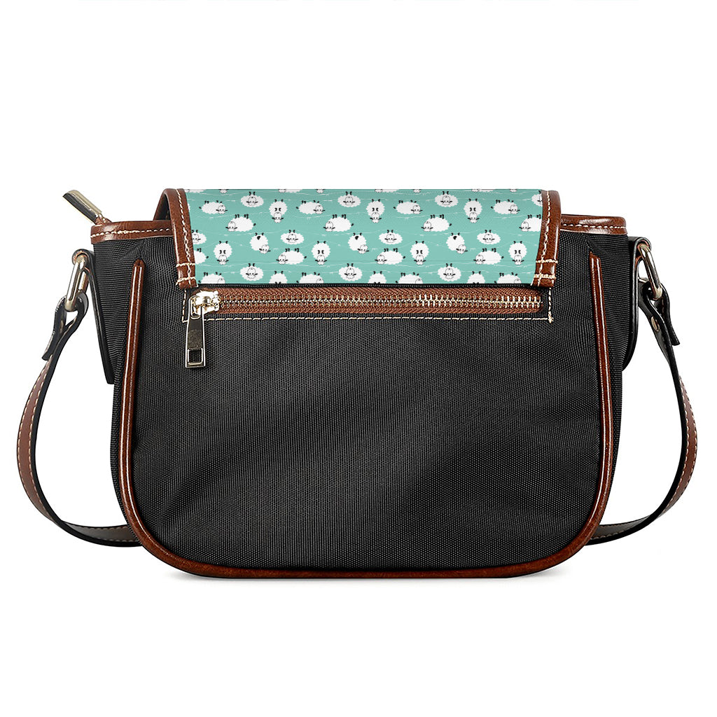 Little Sheep Pattern Print Saddle Bag
