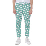 Little Sheep Pattern Print Scuba Joggers