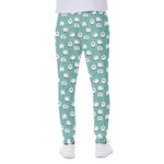 Little Sheep Pattern Print Scuba Joggers