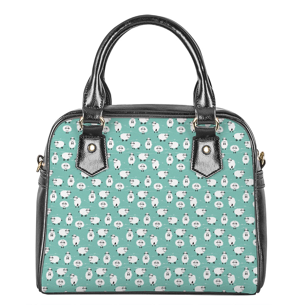 Little Sheep Pattern Print Shoulder Handbag