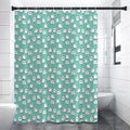 Little Sheep Pattern Print Shower Curtain