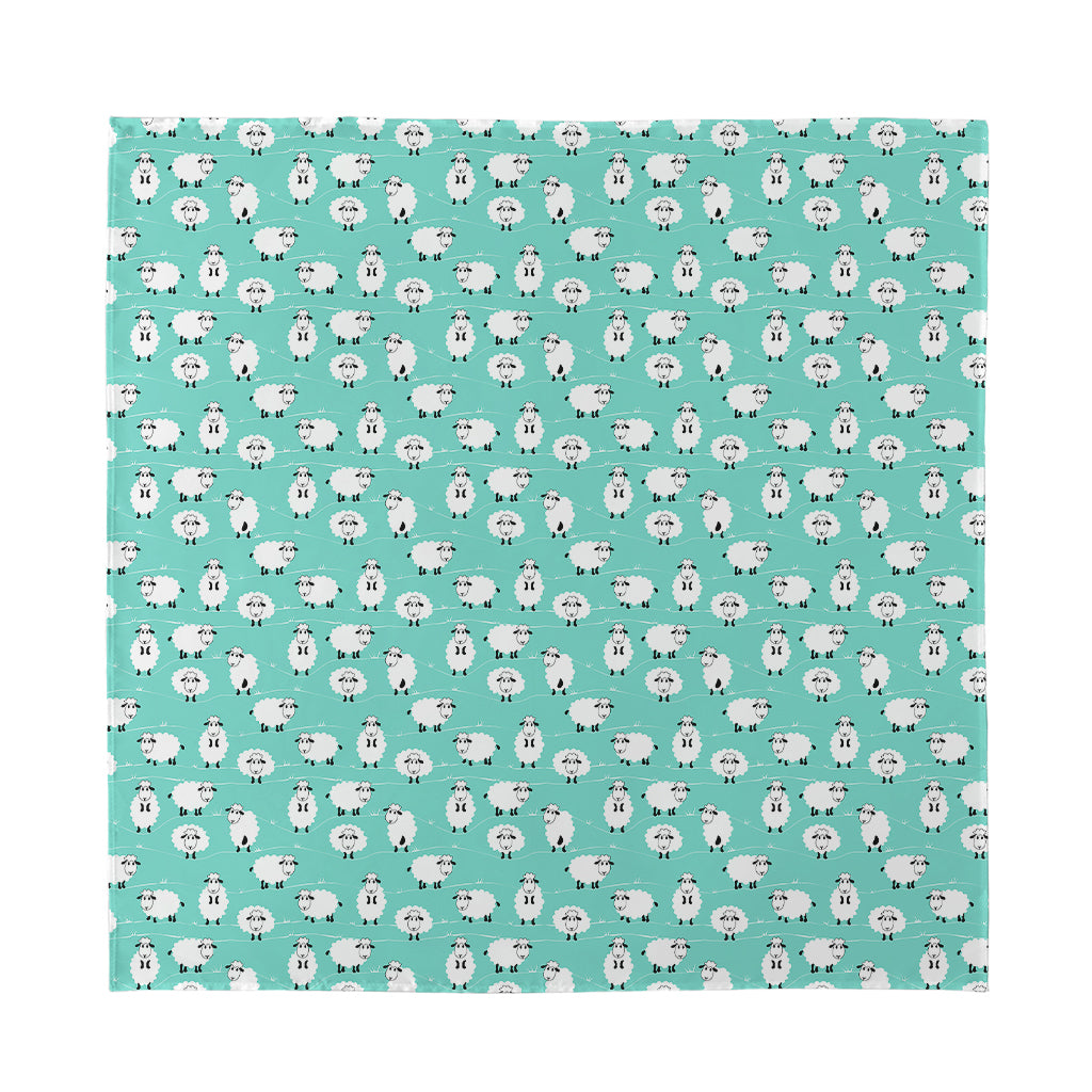 Little Sheep Pattern Print Silk Bandana