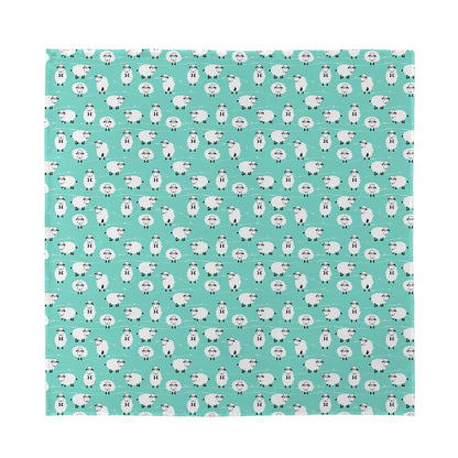 Little Sheep Pattern Print Silk Bandana