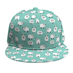 Little Sheep Pattern Print Snapback Cap
