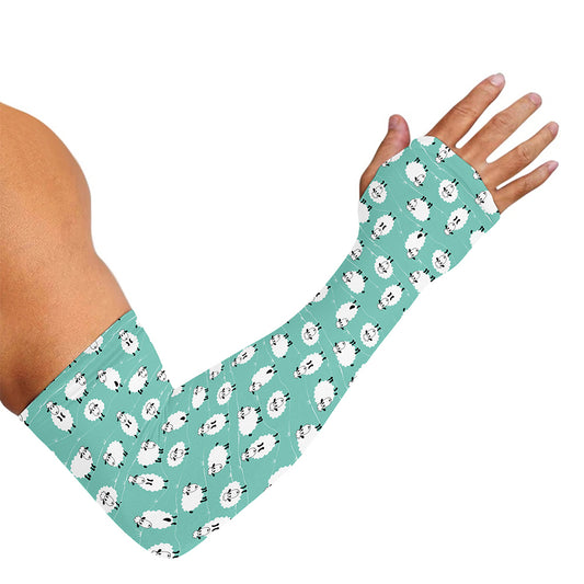Little Sheep Pattern Print Sun Protection Arm Sleeves
