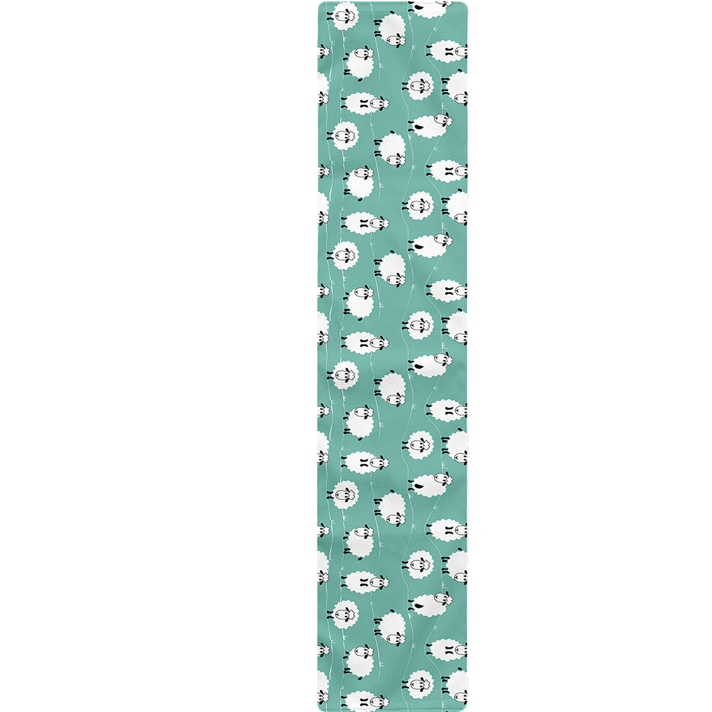 Little Sheep Pattern Print Table Runner