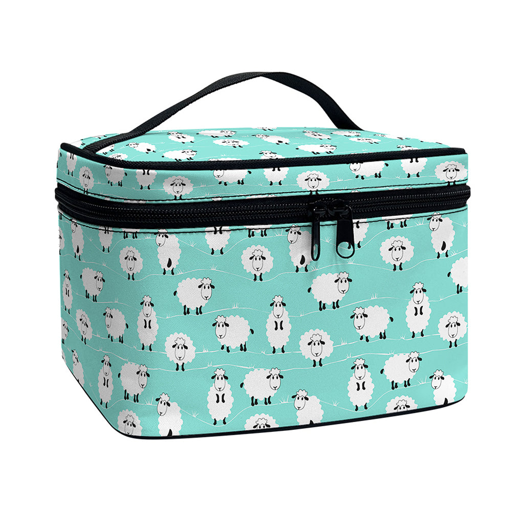 Little Sheep Pattern Print Travel Makeup Bag