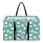 Little Sheep Pattern Print Utility Tote Bag