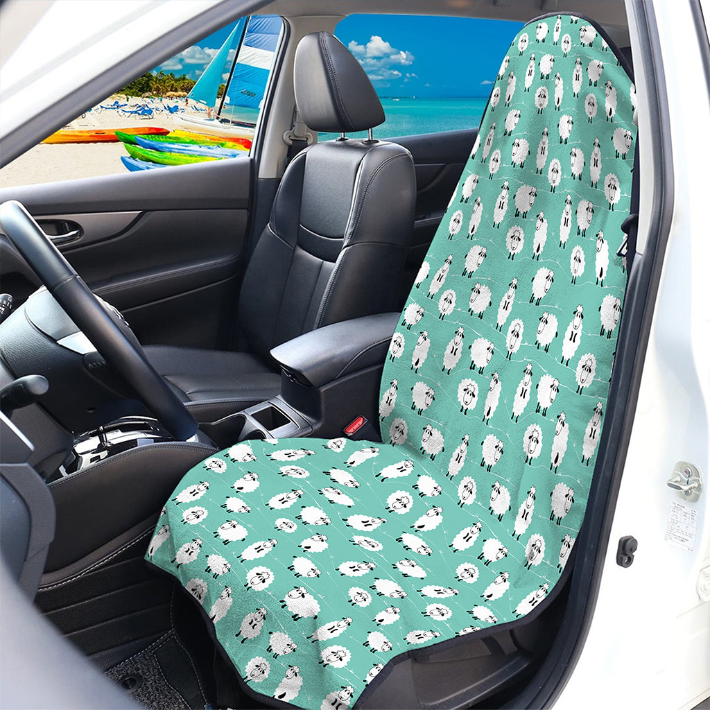 Little Sheep Pattern Print Waterproof Car Seat Cover