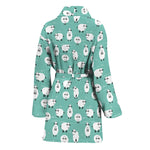 Little Sheep Pattern Print Women's Bathrobe
