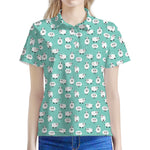 Little Sheep Pattern Print Women's Polo Shirt