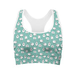 Little Sheep Pattern Print Women's Sports Bra