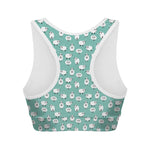 Little Sheep Pattern Print Women's Sports Bra