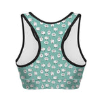 Little Sheep Pattern Print Women's Sports Bra