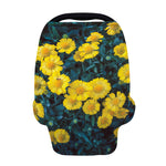 Little Yellow Daisy Print Baby Seat Cover