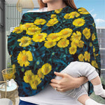 Little Yellow Daisy Print Baby Seat Cover