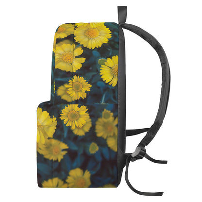 Little Yellow Daisy Print Backpack