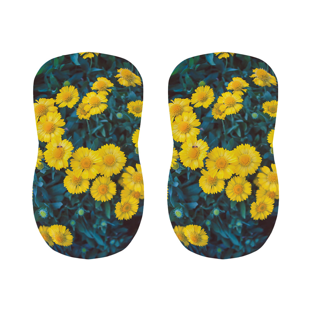 Little Yellow Daisy Print Bar Stool Covers
