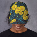 Little Yellow Daisy Print Baseball Cap