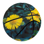 Little Yellow Daisy Print Basketball