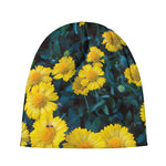 Little Yellow Daisy Print Beanie