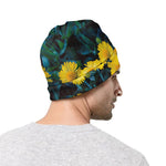 Little Yellow Daisy Print Beanie