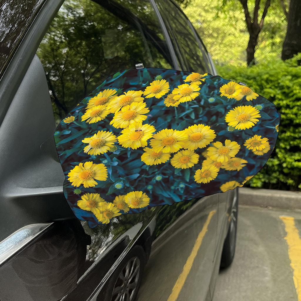 Little Yellow Daisy Print Car Side Mirror Covers