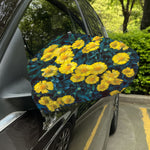 Little Yellow Daisy Print Car Side Mirror Covers