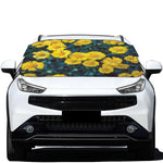 Little Yellow Daisy Print Car Windshield Snow Cover