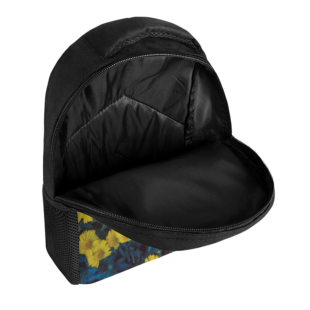 Little Yellow Daisy Print Casual Backpack